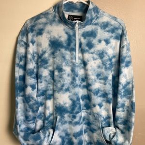 Original Use Target Blue Cloud Sky Track Jacket  Medium Cotton Poly Blend Mens